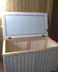 Koš na prádlo - lavička B40 - bužírka Retro B