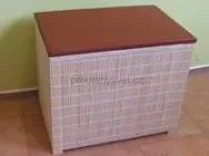 Koš na prádlo - lavička, bambus světlý, BK - 40H