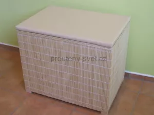Koš na prádlo - lavička, bambus světlý, BK - 50