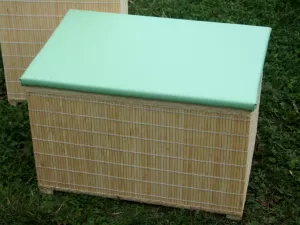 Koš na prádlo - lavička, bambus světlý, Z - 40