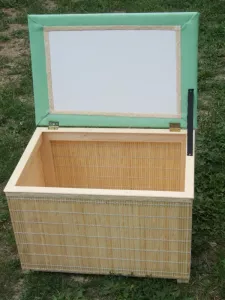 Koš na prádlo - lavička, bambus světlý, Z - 40