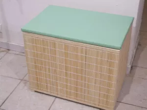 Koš na prádlo - lavička, bambus světlý, Z - 40