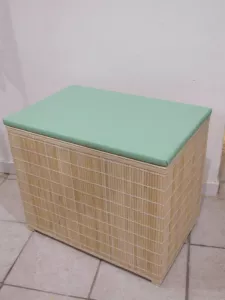 Koš na prádlo - lavička, bambus světlý, Z - 50