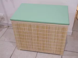 Koš na prádlo - lavička, bambus světlý, Z - 50