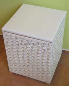 Koš na prádlo - lavička, vysoká 50 - bužírka Retro Koš na prádlo - lavička, vysoká 50 - bužírka Retro