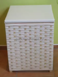 Koš na prádlo - lavička, vysoká 50 - bužírka Retro