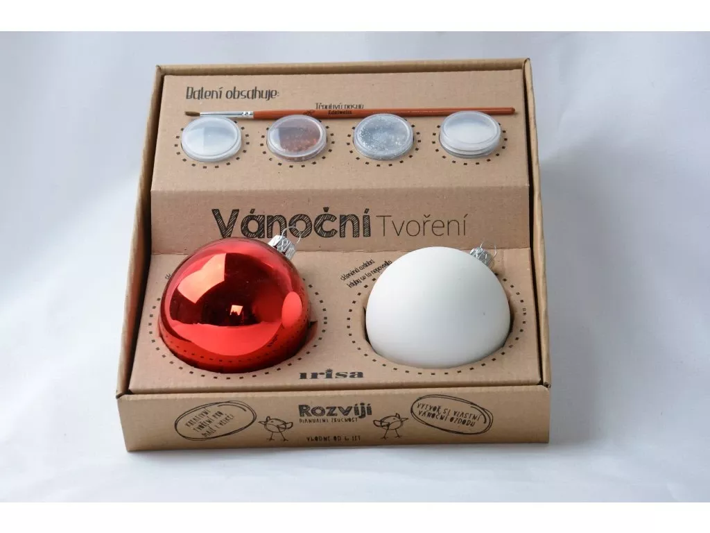 Výroba vánočních ozdob s dětmi - Kreativní sada KS12 Irisa